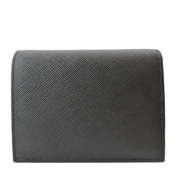 PRADA Small Saffiano Leather Wallet Black