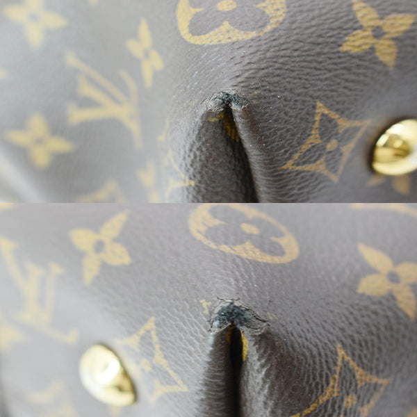 LOUIS VUITTON Melie Monogram Canvas Hobo Bag Brown