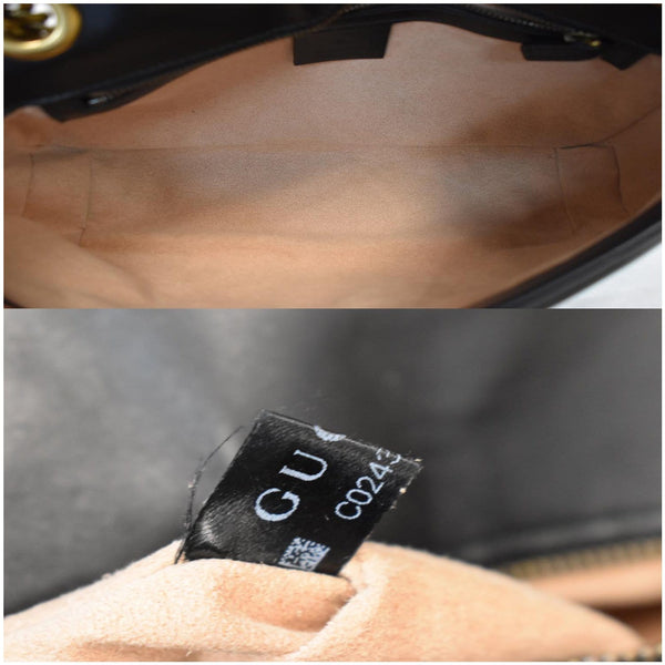 Gucci GG Marmont Small Matelasse Leather Crossbody Bag - inside previw | DDH