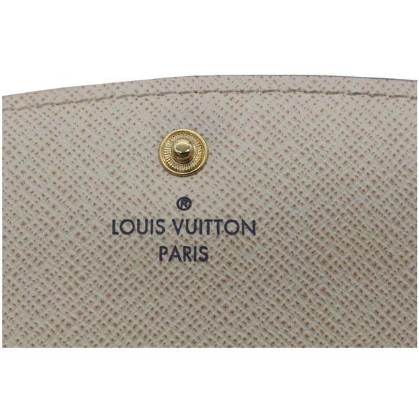 LOUIS VUITTON Emilie Damier Azur Wallet White