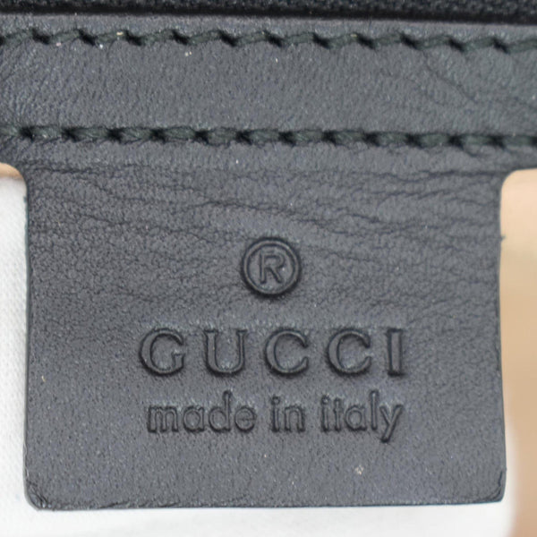 GUCCI Ophidia GG Suede Web Top Handle Crossbody Bag Black 524533