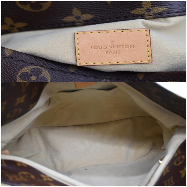 LOUIS VUITTON Artsy MM Monogram Canvas Shoulder Bag Brown