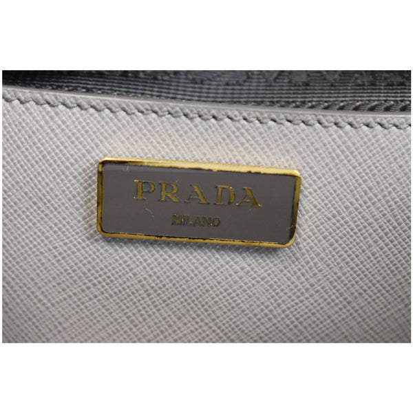 PRADA Lux Large Saffiano Leather Tote Shoulder Bag Light Taupe