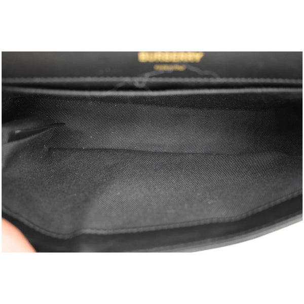 Burberry Small Horseferry Print Lola Quilted Leather Bag Black