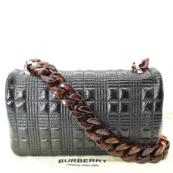 BURBERRY Lola Small Quilted Leather Shoulder Bag Black