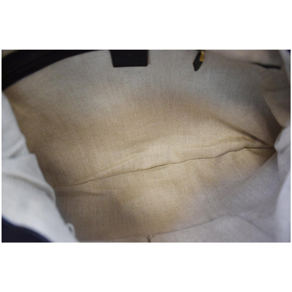 Gucci Emily 1970 Medium Canvas Interior Shoulder Bag Black