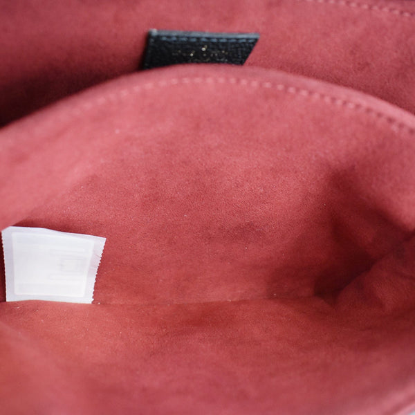 LOUIS VUITTON Metis Pochette Bicolor Empreinte Leather Crossbody Bag Black