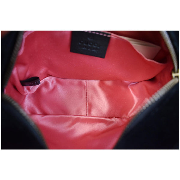 GUCCI GG Marmont Mini Marquise Crystal Velvet Crossbody Bag 448065