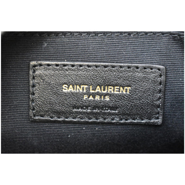 Yves Saint Laurent Vinyle Round Chevron Leather Camera Bag