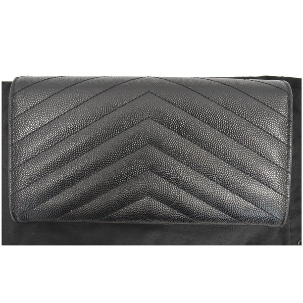 Yves Saint Laurent Large Grain De Poudre Wallet backside