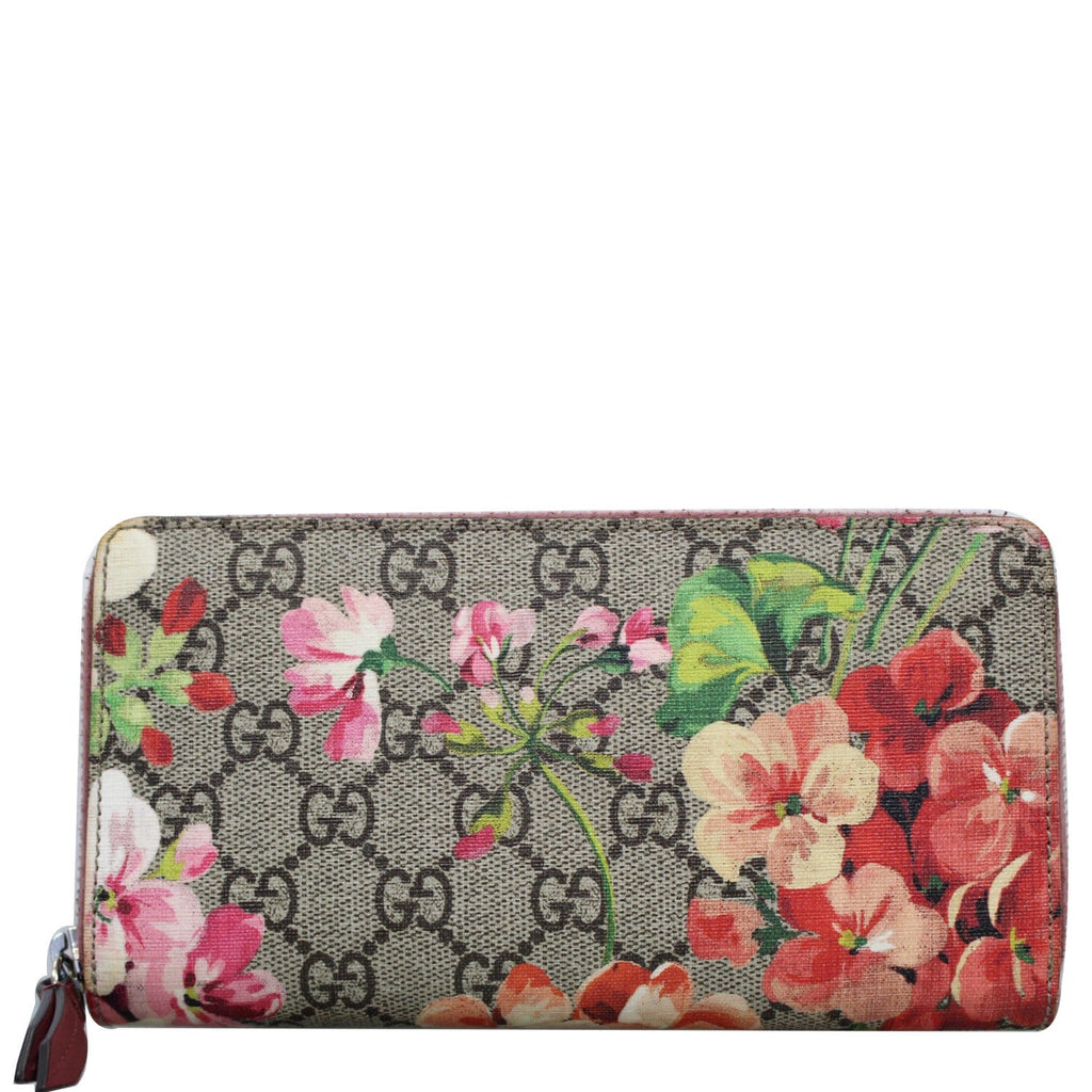 410807 GG Blooms Large Zip Pouch