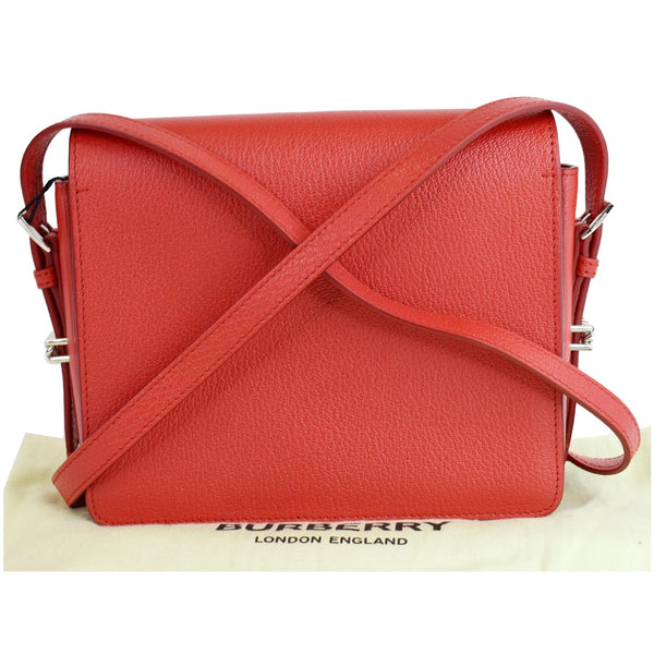 BURBERRY Small Grace Leather Shoulder Bag Red - Final Sale