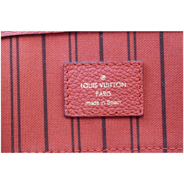 LOUIS VUITTON Pont Neuf Monogram Empreinte Leather Shoulder Bag Red