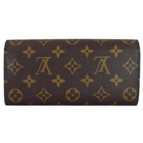 Louis Vuitton Emilie Monogram Canvas Wallet Back side