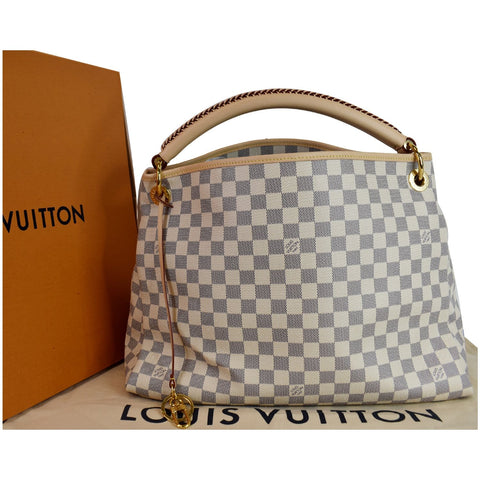 Louis Vuitton Artsy MM Damier Azur Shoulder Bag