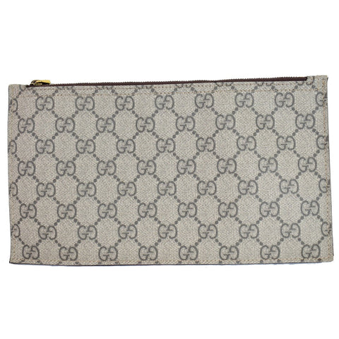 GUCCI Ophidia Soft GG Supreme Pouch Wristlet Beige - Front View