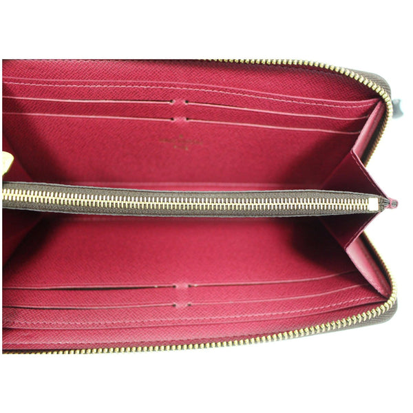 LOUIS VUITTON Clemence Monogram Canvas Wallet Brown