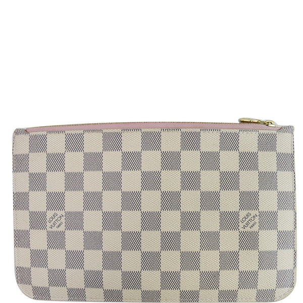 Louis Vuitton Wristlet Pouch Damier Azur Neverfull MM backside