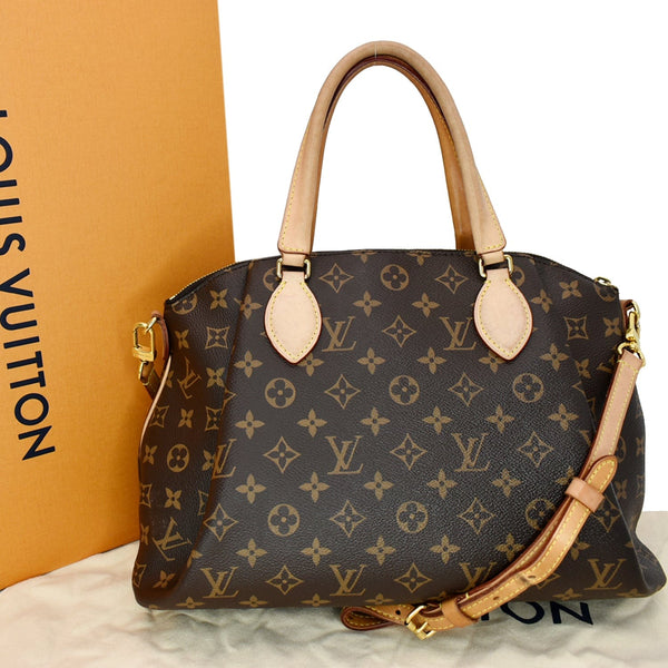 LOUIS VUITTON Rivoli MM Monogram Canvas 2WAY Shoulder Bag Brown