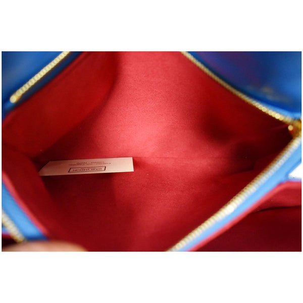 LOUIS VUITTON Coussin Monogram Embossed Pochette Crossbody Bag Blue