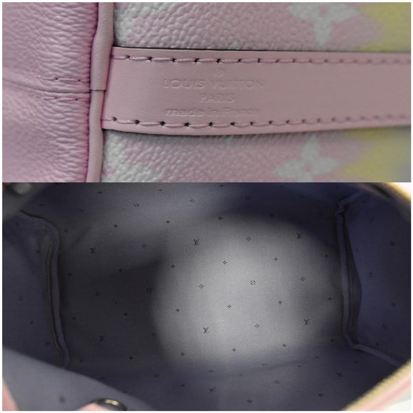 LOUIS VUITTON Escale Speedy 30 Bandouliere Monogram Canvas Shoulder Bag Pastel