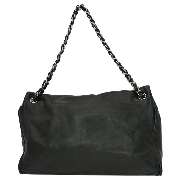 Chanel Double Foldover Twist Closure Smooth Lambskin Bag