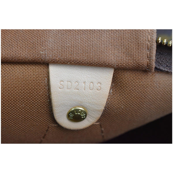 LOUIS VUITTON Speedy 35 Bandouliere Monogram Canvas Shoulder Bag Brown