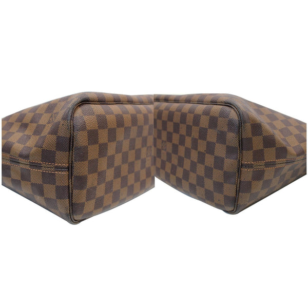 Louis Vuitton Neverfull MM Damier Ebene Shoulder Bag - bottom
