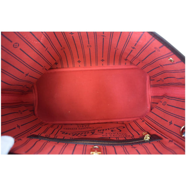 LOUIS VUITTON Neverfull PM Damier Ebene Shoulder Bag Brown