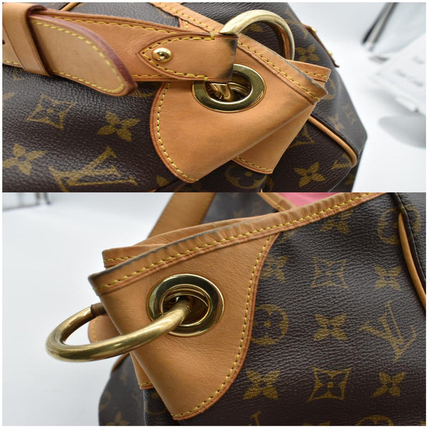 LOUIS VUITTON Galliera GM Monogram Canvas Shoulder Tote Bag Brown