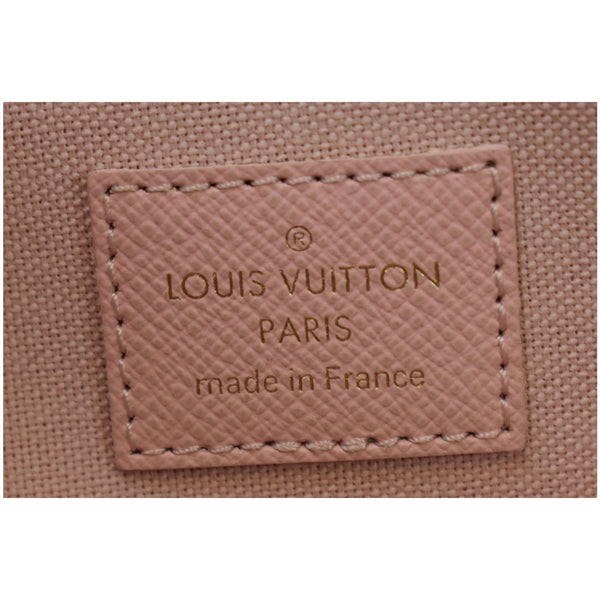 LOUIS VUITTON Pochette Felicie Damier Azur Chain Wallet Pastel Pink