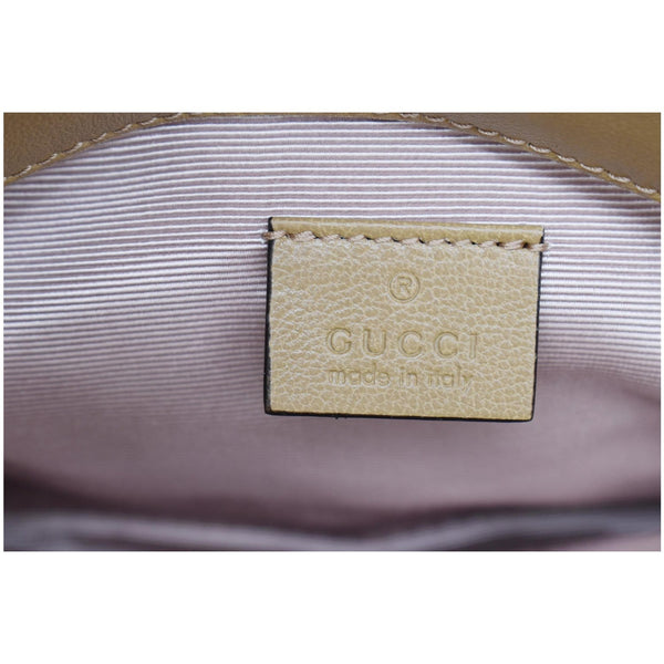 GUCCI Matisse GG Leather Top Handle Shoulder Bag Beige 631663