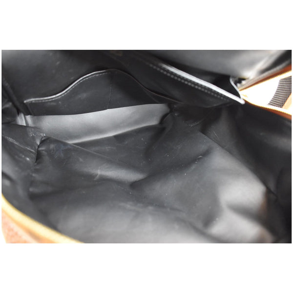 MCM Duke Visetos Medium Canvas Leather Backpack Cognac