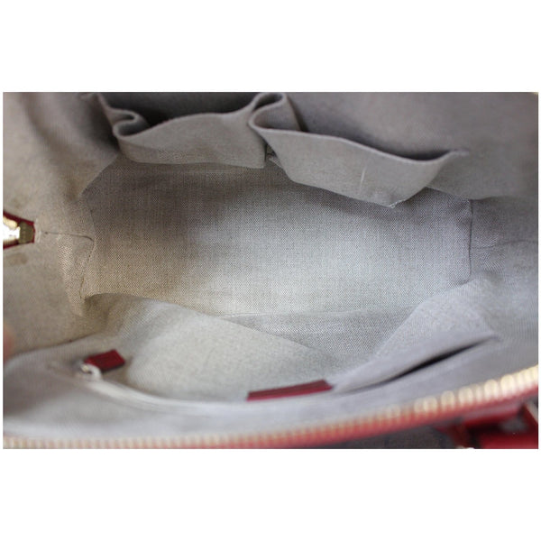 GUCCI Dome Medium Microguccissima Leather Shoulder Bag Red 449663