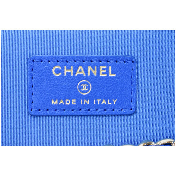 Chanel Raffia Jute Striped Vanity Case Chain tote bag - made in Italy