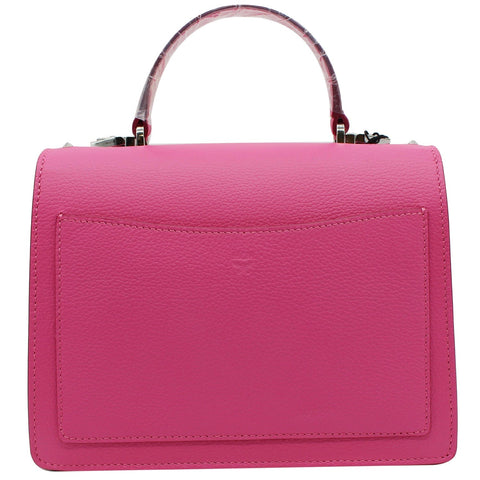 MCM Patricia Studded Leather Satchel Bag Pink