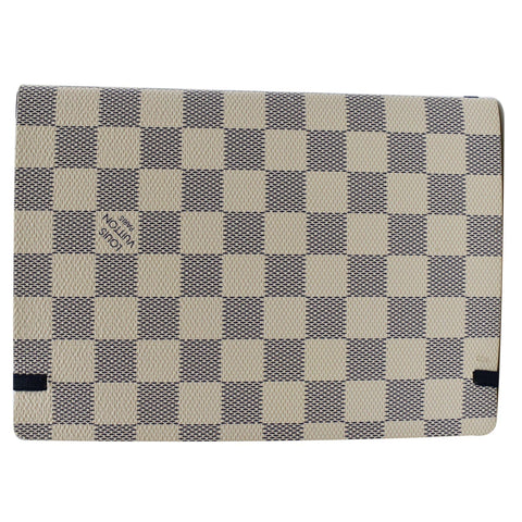 LOUIS VUITTON Damier Azur Flower Gustave Notebook White