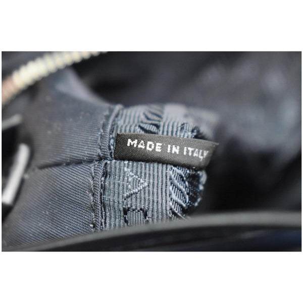 PRADA Nylon Leather Shopping Tote Shoulder Bag Dark Blue