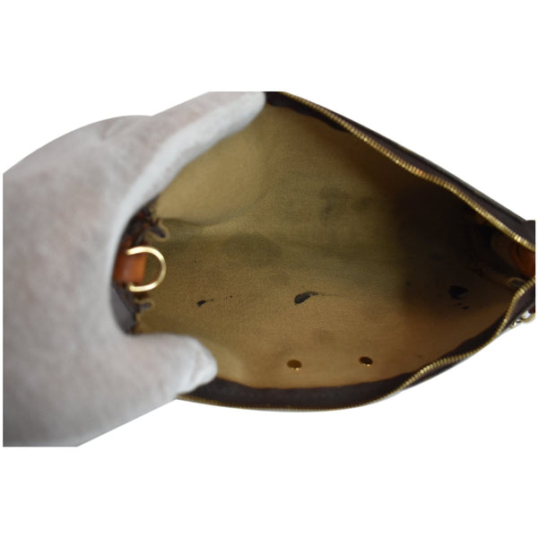 Louis Vuitton Pochette Eva Monogram Canvas Shoulder Bag - opened interior