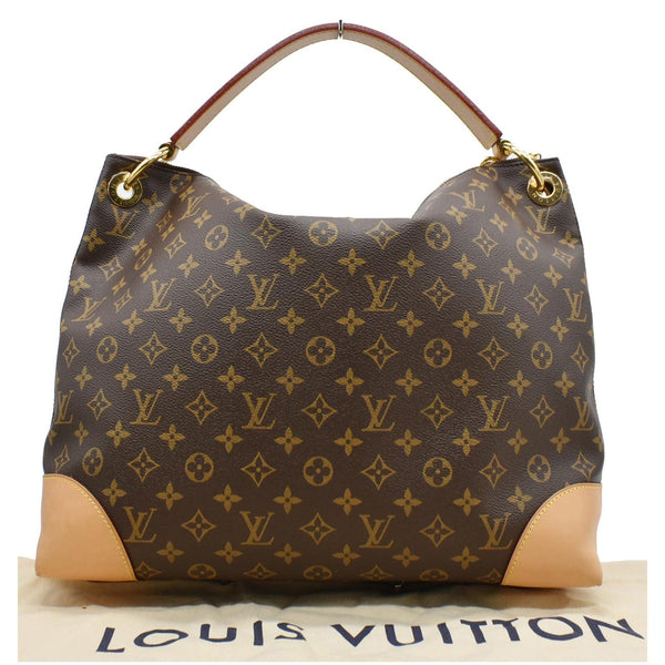 LOUIS VUITTON Berri PM Monogram Canvas Shoulder Bag Brown