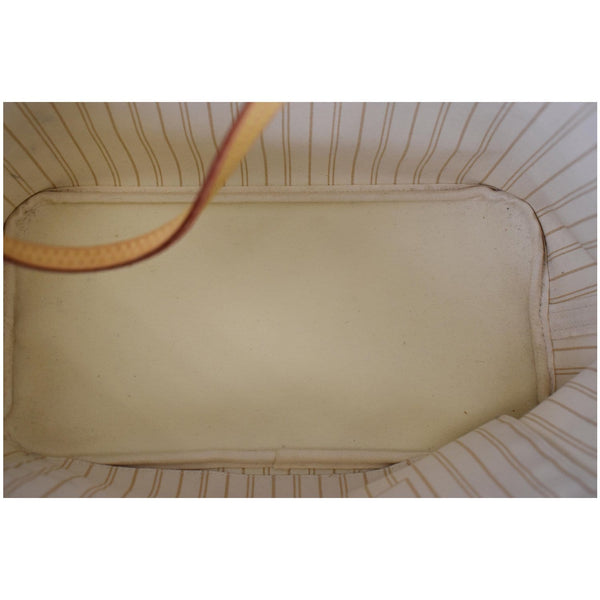 Louis Vuitton Neverfull MM Damier Azur Tote Bag Women - deep interior