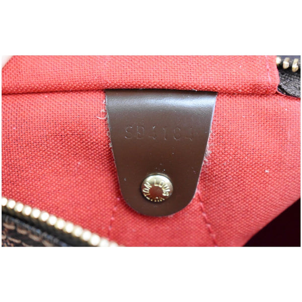 Louis Vuitton Speedy 30 Damier Ebene Satchel Bag code