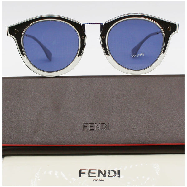 FENDI FF M0044/G/S 009VKU Sunglasses Blue Avio Lens