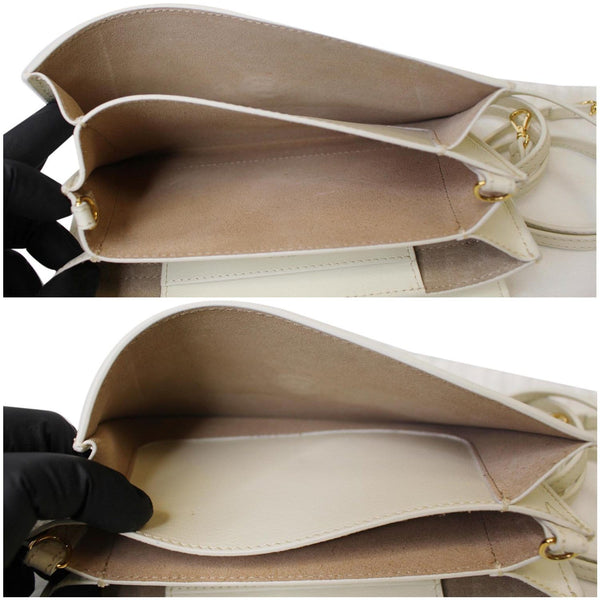 CHLOE Drew Bijou Calfskin Crossbody Clutch Bag White - Last Call