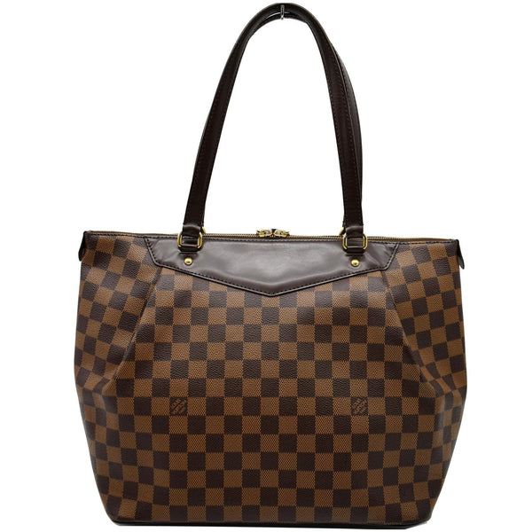 LOUIS VUITTON Westminster GM Damier Ebene Tote Shoulder Bag Brown