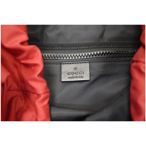 GUCCI Techno Embroidered Canvas Web Backpack Bag Red 45098