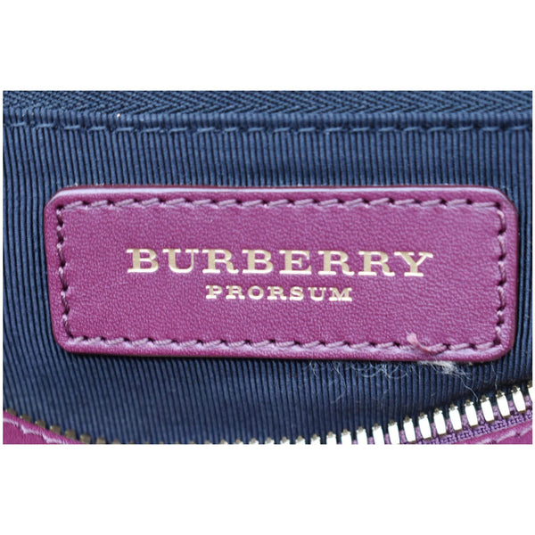 BURBERRY Milverton Large Calfskin Velvet Satchel Bag Burgundy