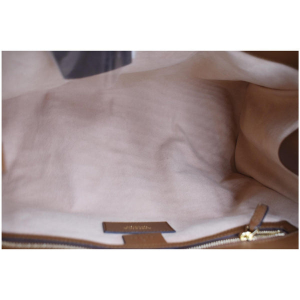 GUCCI Blind for Love GG Supreme Canvas Top Handle Crossbody Bag Maple Brown 453704