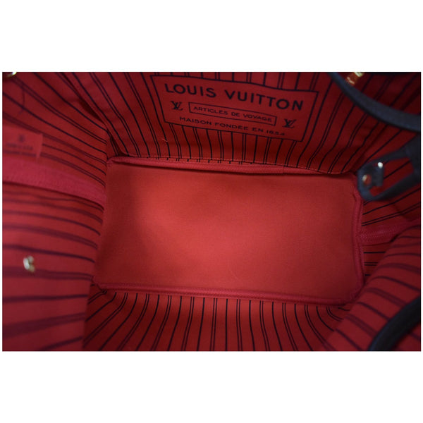 LOUIS VUITTON Neverfull MM Damier Ebene Tote Bag Brown