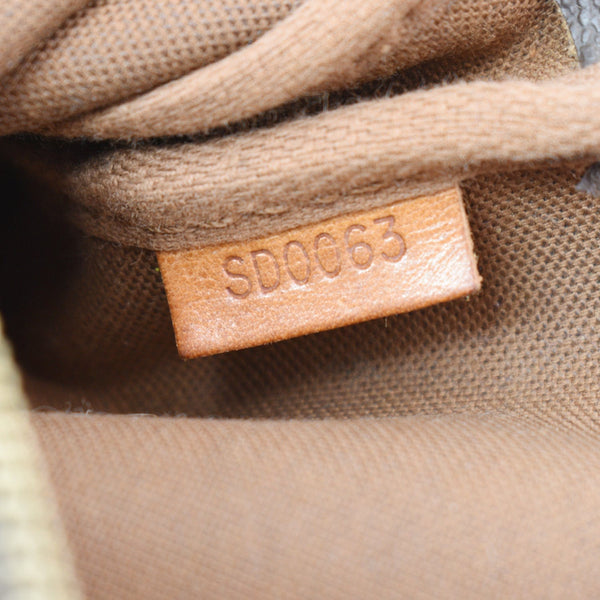 LOUIS VUITTON Mini Pochette Monogram Canvas Accessoires Pouch Brown